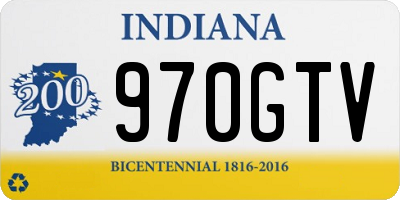IN license plate 970GTV