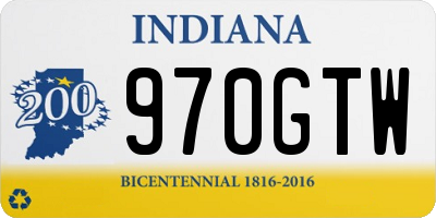 IN license plate 970GTW