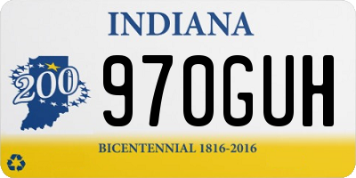 IN license plate 970GUH