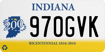 IN license plate 970GVK
