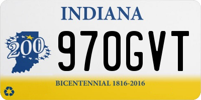 IN license plate 970GVT