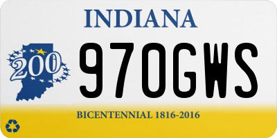 IN license plate 970GWS