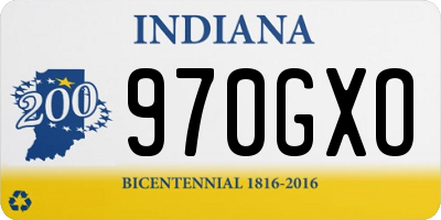 IN license plate 970GXO