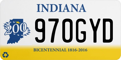 IN license plate 970GYD