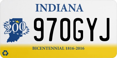 IN license plate 970GYJ