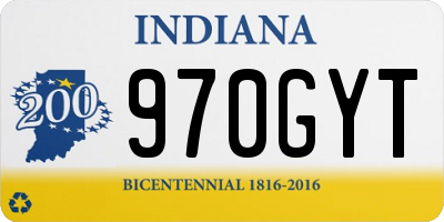 IN license plate 970GYT
