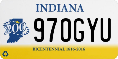 IN license plate 970GYU