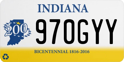 IN license plate 970GYY