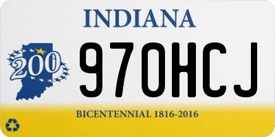 IN license plate 970HCJ