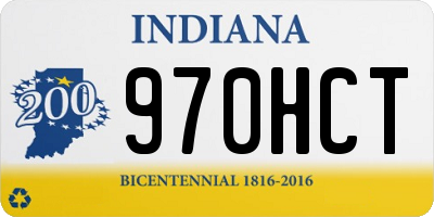 IN license plate 970HCT