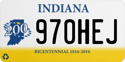 IN license plate 970HEJ