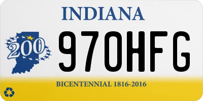 IN license plate 970HFG