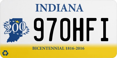 IN license plate 970HFI