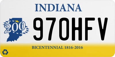 IN license plate 970HFV