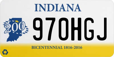 IN license plate 970HGJ