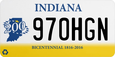 IN license plate 970HGN