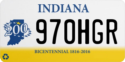 IN license plate 970HGR