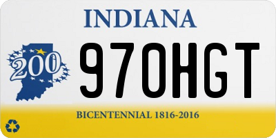 IN license plate 970HGT