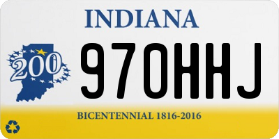 IN license plate 970HHJ