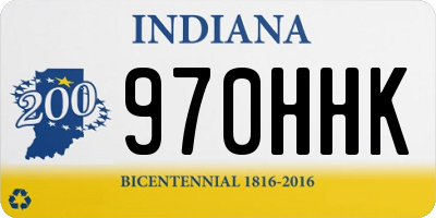 IN license plate 970HHK