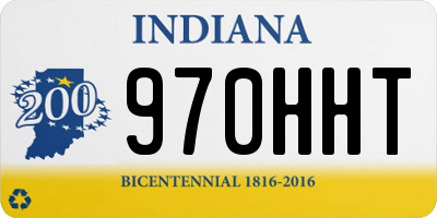 IN license plate 970HHT
