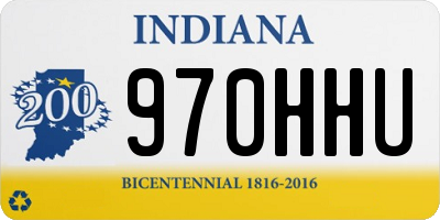 IN license plate 970HHU