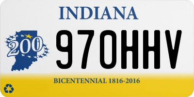 IN license plate 970HHV