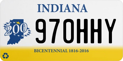 IN license plate 970HHY