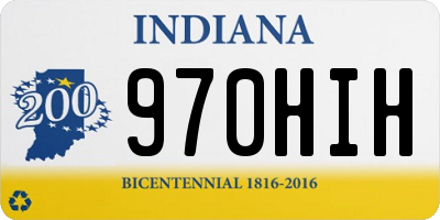 IN license plate 970HIH