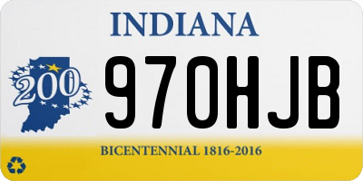 IN license plate 970HJB