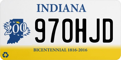 IN license plate 970HJD