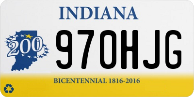 IN license plate 970HJG