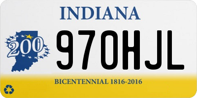 IN license plate 970HJL