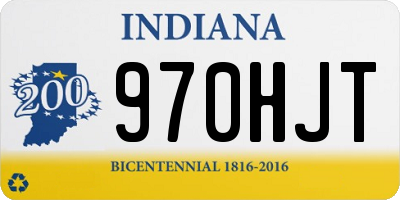 IN license plate 970HJT
