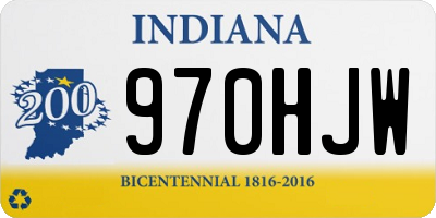 IN license plate 970HJW
