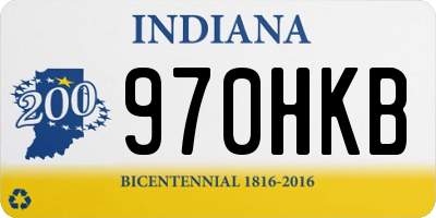 IN license plate 970HKB