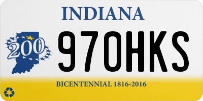 IN license plate 970HKS