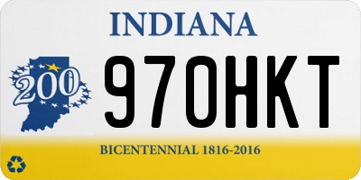 IN license plate 970HKT