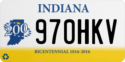 IN license plate 970HKV