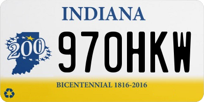 IN license plate 970HKW