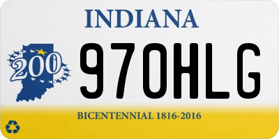 IN license plate 970HLG
