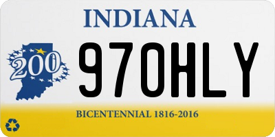 IN license plate 970HLY