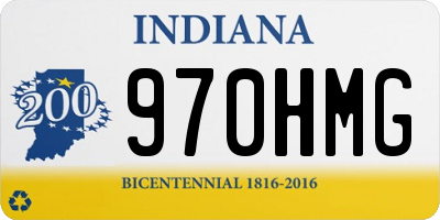 IN license plate 970HMG