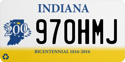 IN license plate 970HMJ