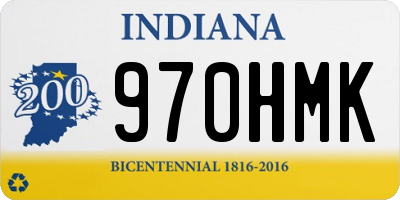 IN license plate 970HMK