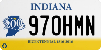 IN license plate 970HMN
