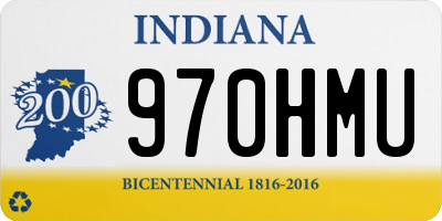 IN license plate 970HMU