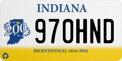 IN license plate 970HND