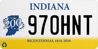 IN license plate 970HNT