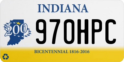 IN license plate 970HPC